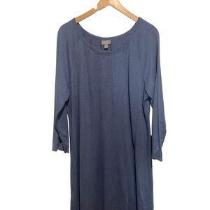 J. Jill Women’s Long Sleeve Blue Maxi Dress size XL